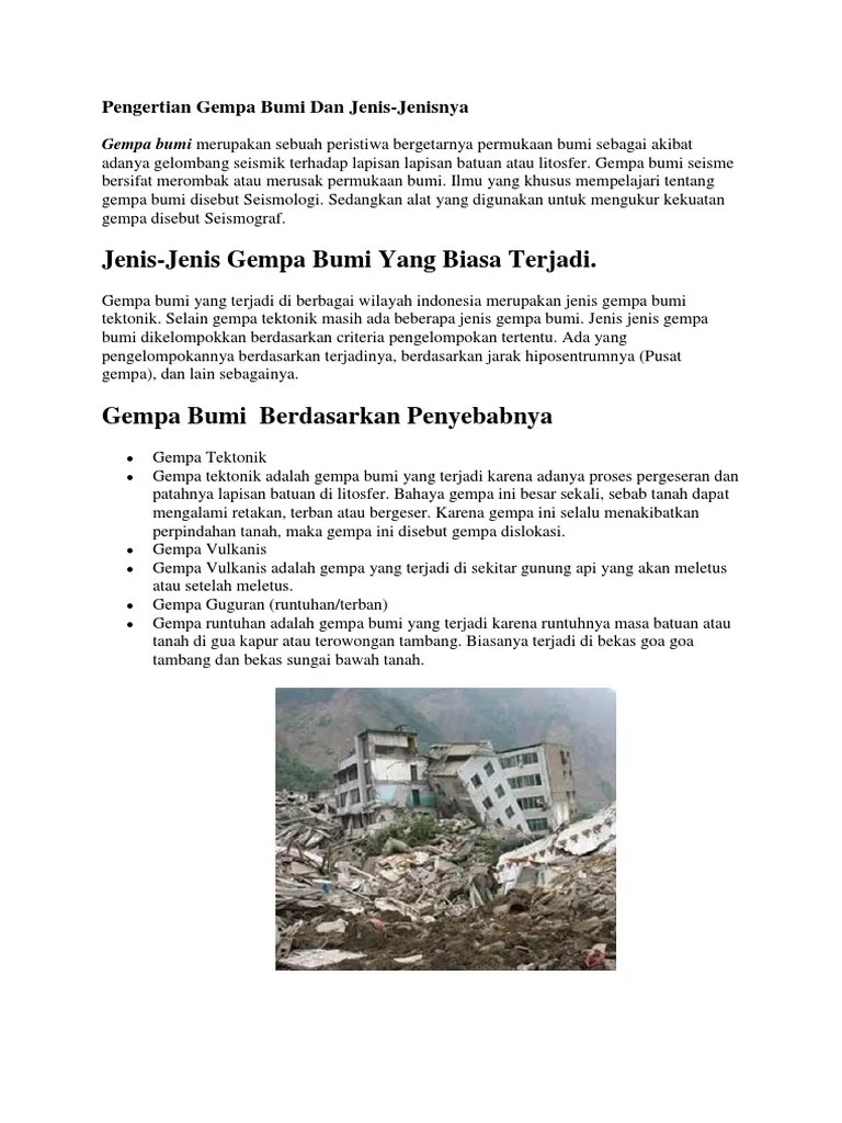 Alat Yang Digunakan Untuk Mengukur Kekuatan Gempa Bumi Disebut - Sebutkan  Mendetail