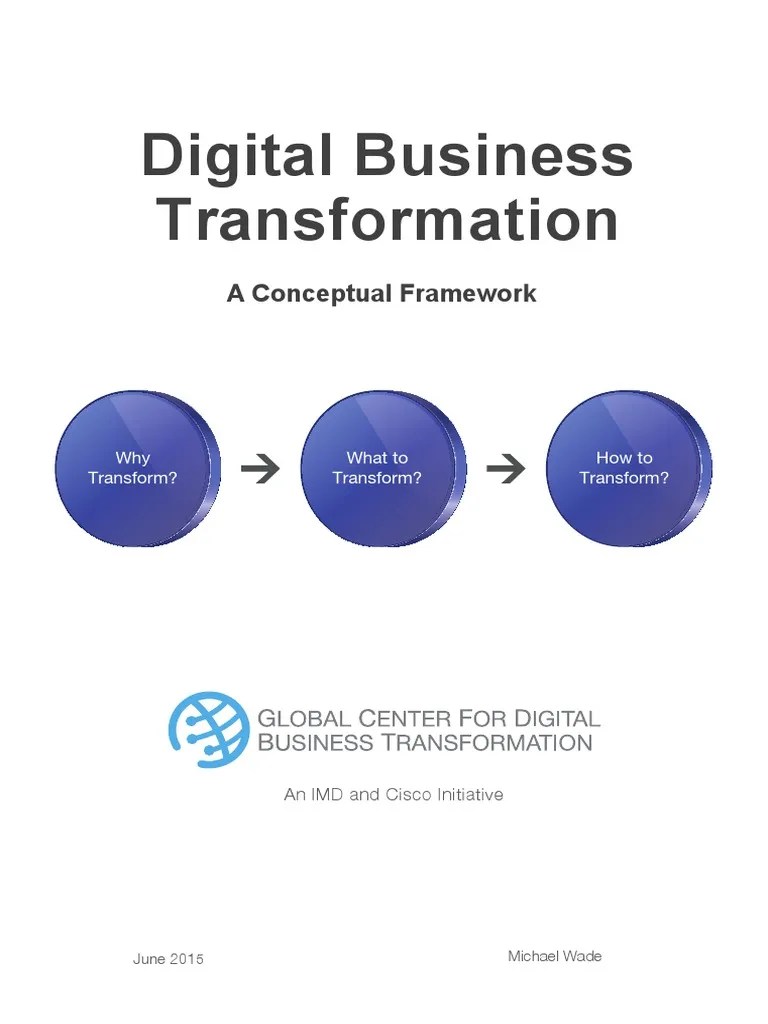 Digital Business Transformation Framework.pdf | Business Model ...