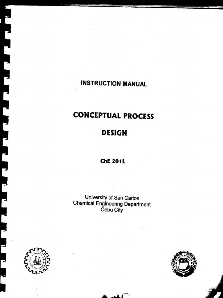 Conceptual Process Design MANUAL | PDF