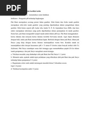 Pdf Analisis Kemampuan Berpikir Kritis Siswa Pada Materi Koloid 