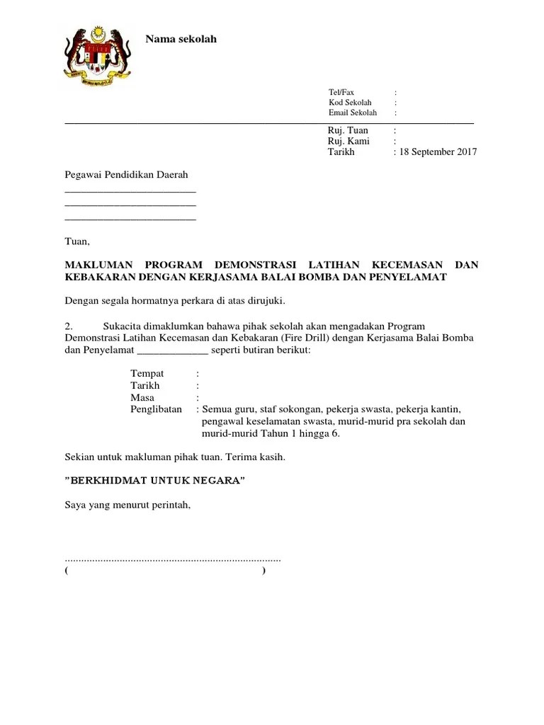 Contoh surat memohon kebenaran penganjuran majlis perkahwinan,. Surat Makluman Kepada Polis Tengok Letter Website