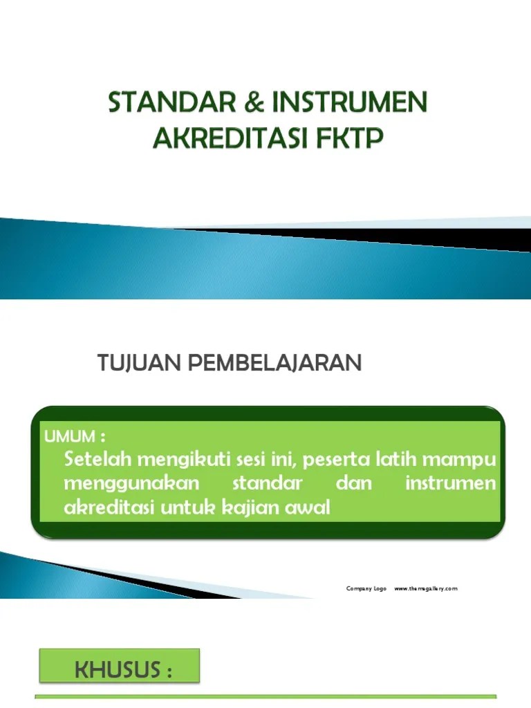 Standar & Instrumen Akreditasi FKTP | PDF