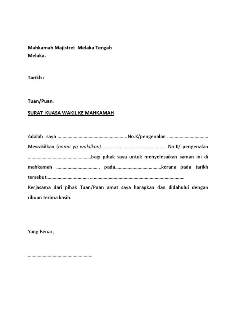 Mitsubishi motors malaysia (mmm) telah mengumumkan bahawa . Contoh Surat Wakil Syarikat Letter 7saudara Com