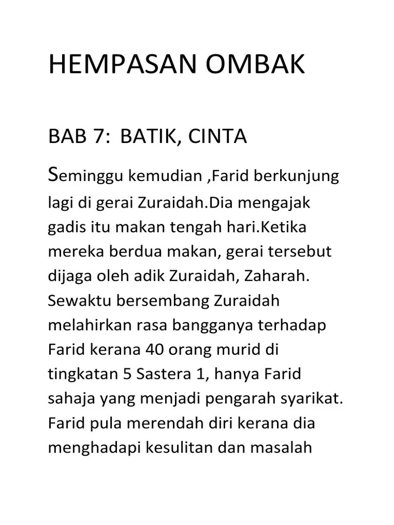 Perkongsian soalan, nota, latihan, skema jawapan, bahan rujukan dan . Novel Tingkatan 3 Hempasan Ombak Pengajaran Novel Tingkatan 3