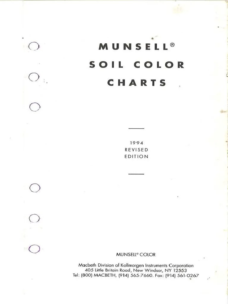 Munsell Soil Color Charts Book PDF | PDF