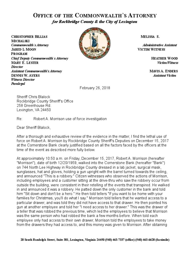 Use Of Force Report | PDF | Bank Robbery | Police