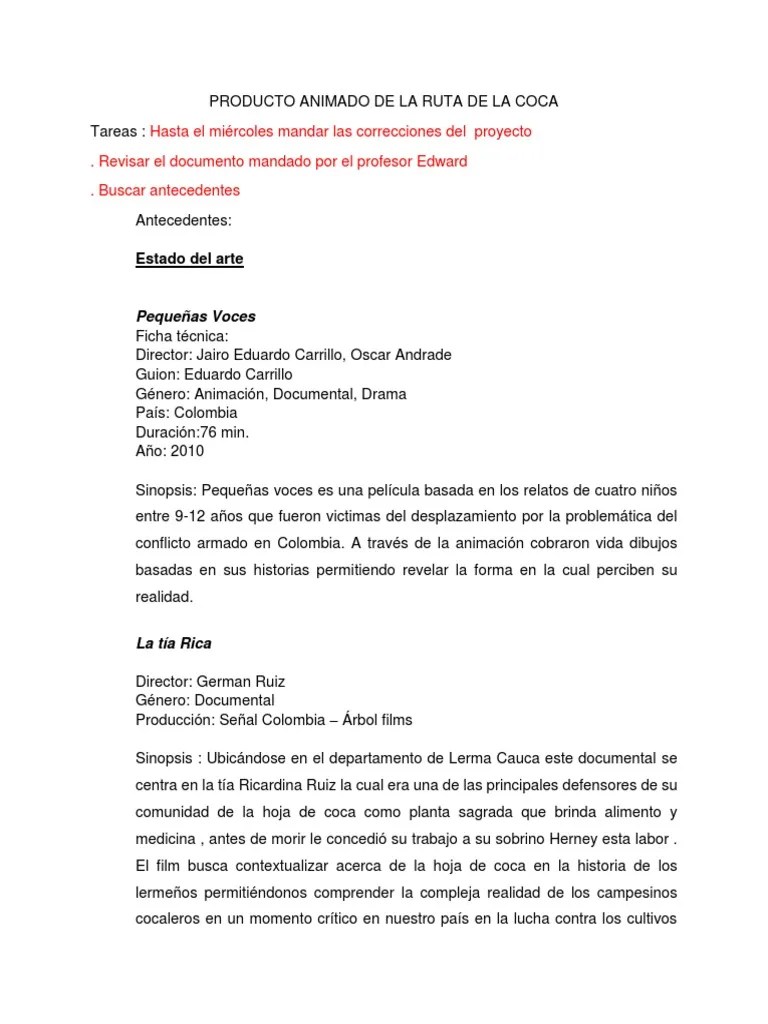 Proyecto - Ruta De La Coca | PDF | Colombia | Política (general)