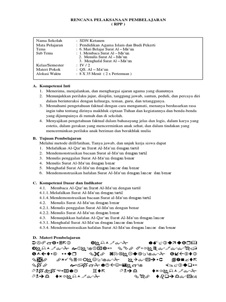 Amyotrophic lateral sclerosis (als or lou gehrig's disease) is a disease of the nervous system. Rpp Pai Sd Kls 4 Smtr 2 Pdf