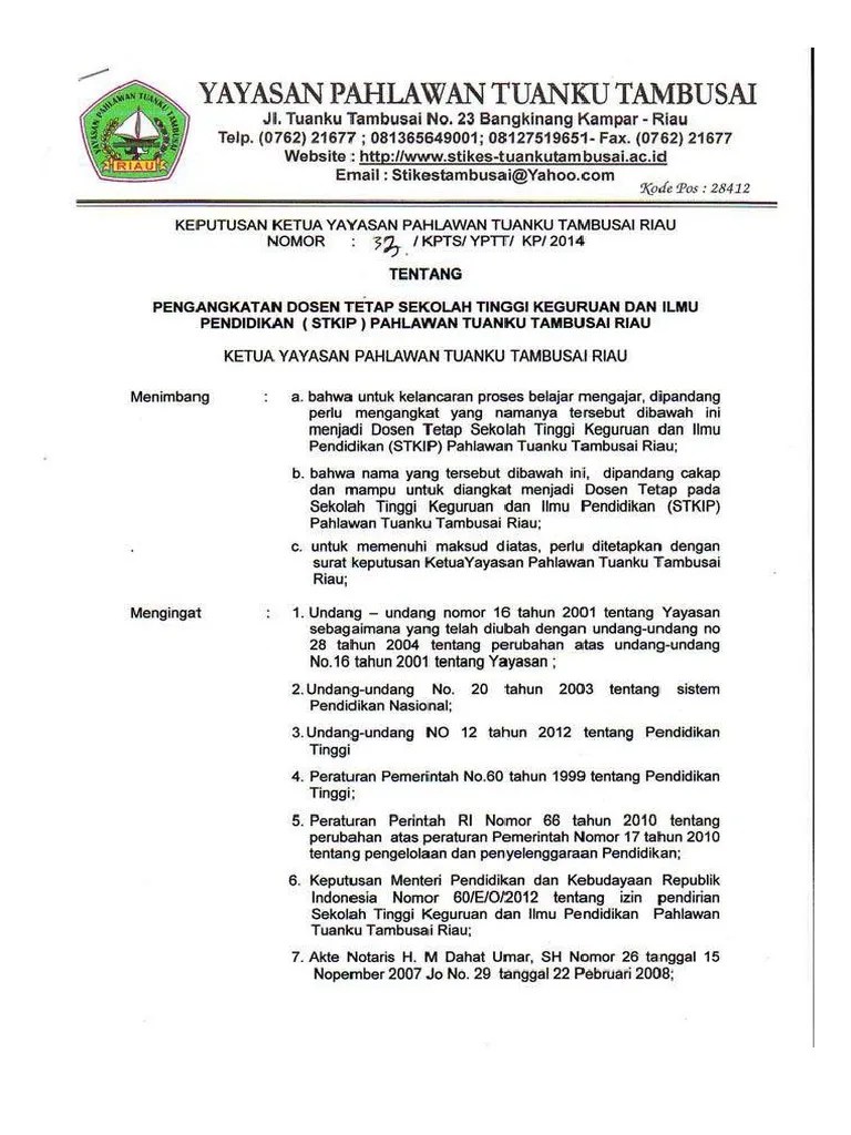 contoh laporan evaluasi kinerja rommy 7081. Contoh Surat Keputusan Pengangkatan Dosen Tetap Yayasan Paint Colors Ideas
