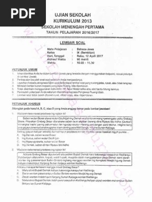 USBN SMP B. Jawa | PDF