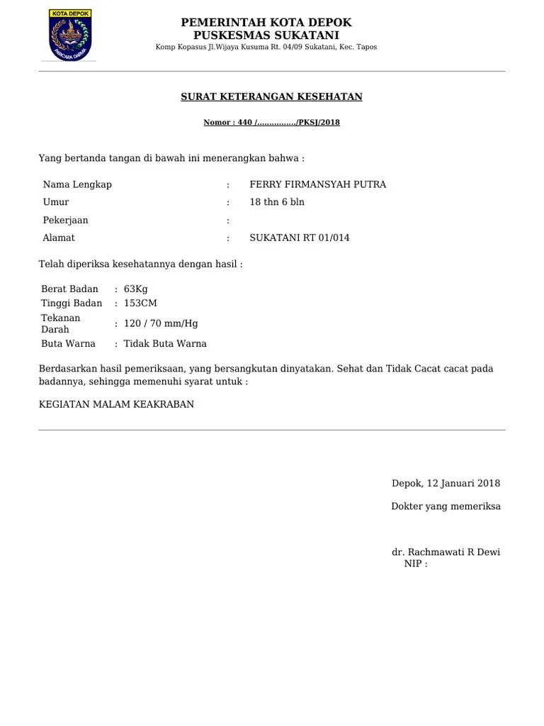 Download Surat Dokter Kosong Doc Cara Golden 