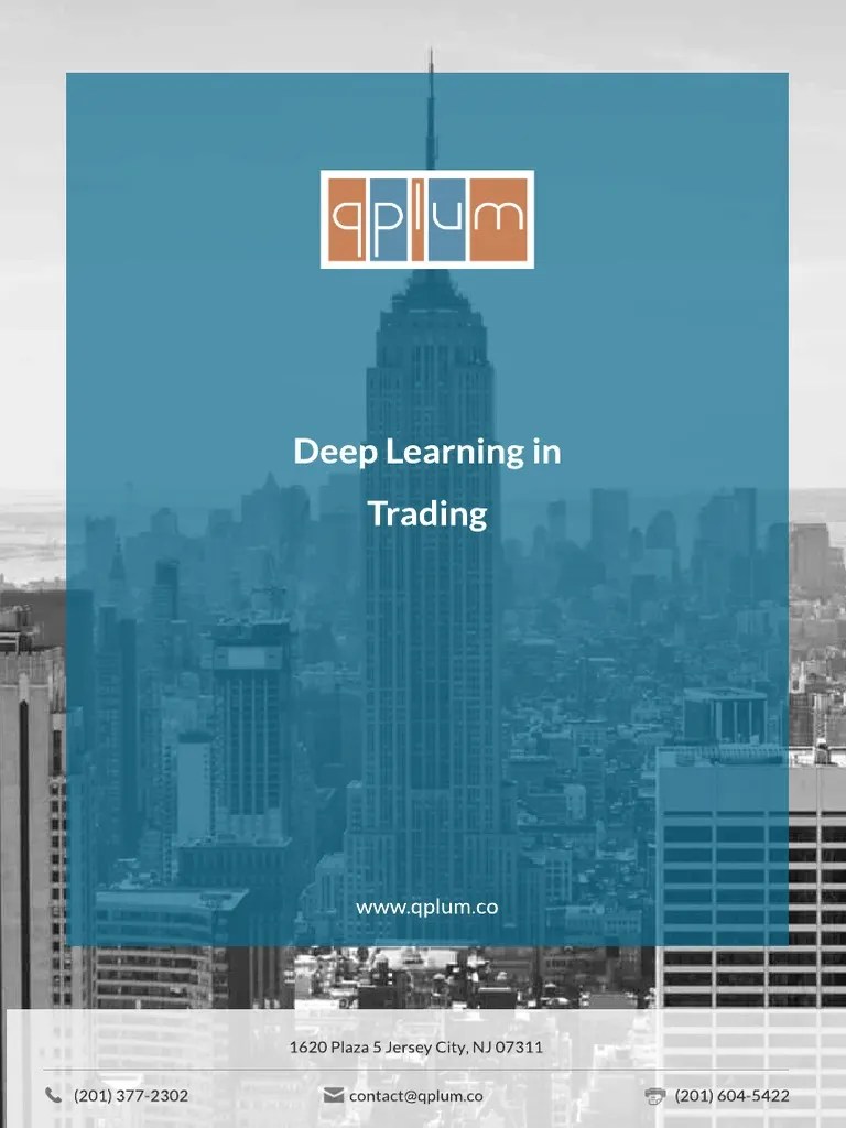 Deep Learning In Trading PDF | PDF | Artificial Neural Network | Deep ...