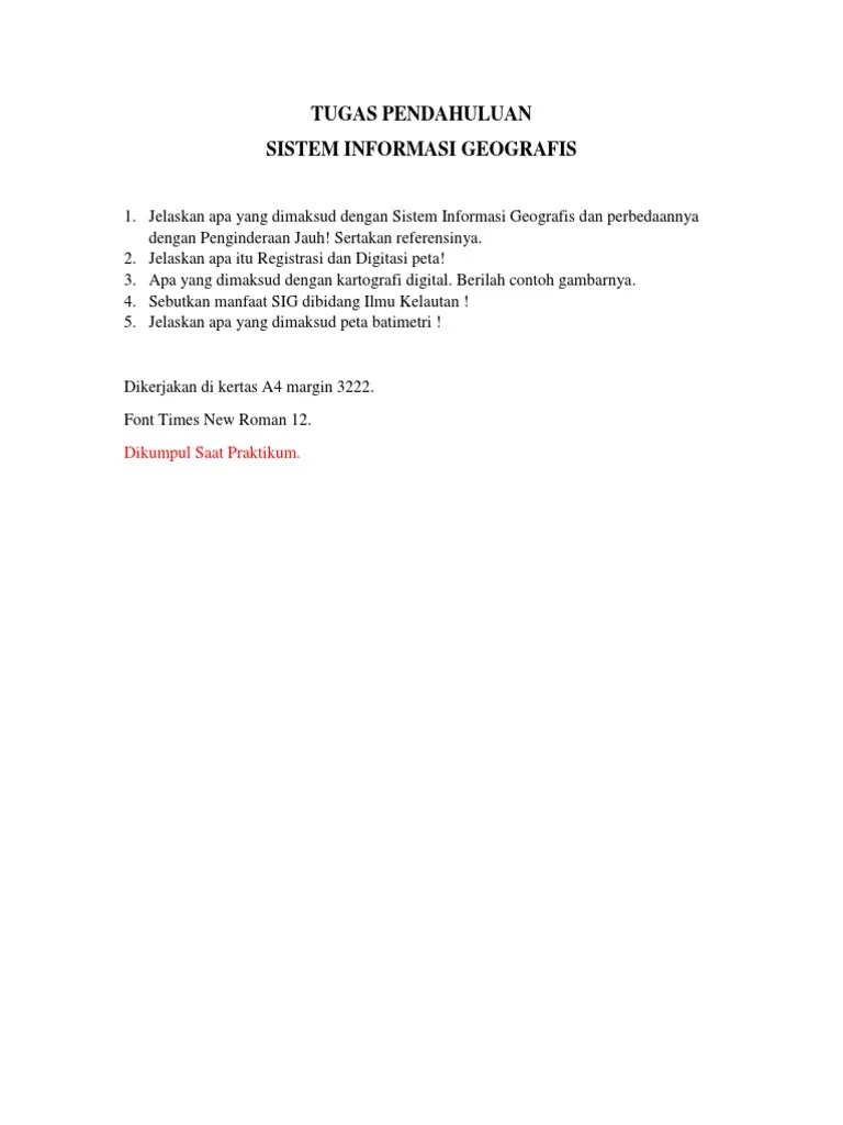 Tugas Pendahuluan Sig | PDF