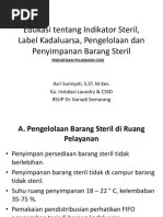 Edukasi Tentang Indikator Steril, Label Kadaluarsa, Perhatikan Pelayanan  CSSD | PDF
