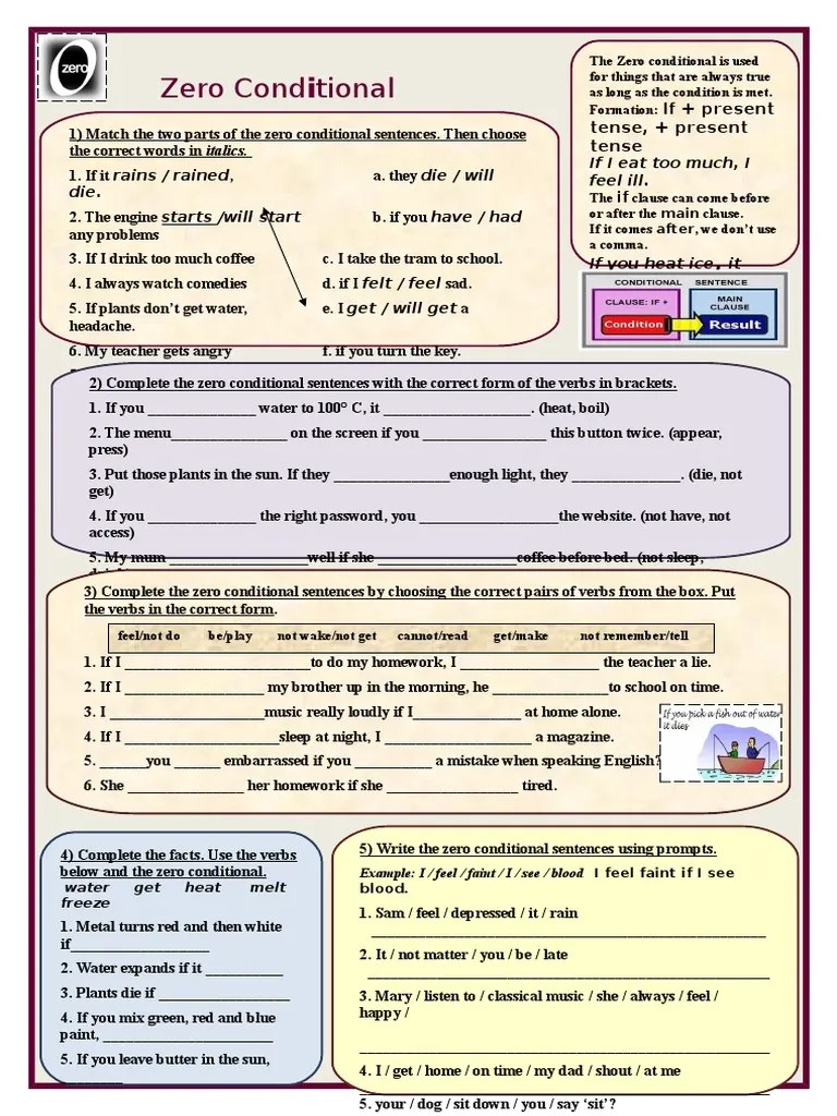 conditional type 3 exercises with answers