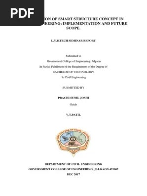 Application Of Smart Structure Concept In Civil Engineering