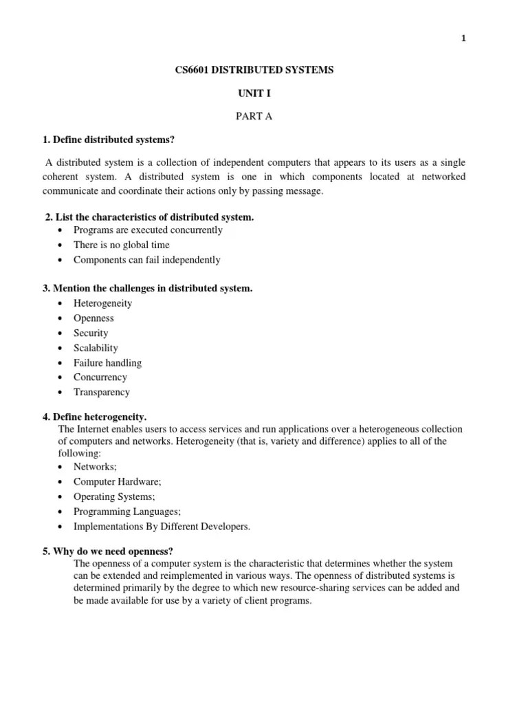 Distributed Systems-Question Bank | PDF | Peer To Peer | Computer Network