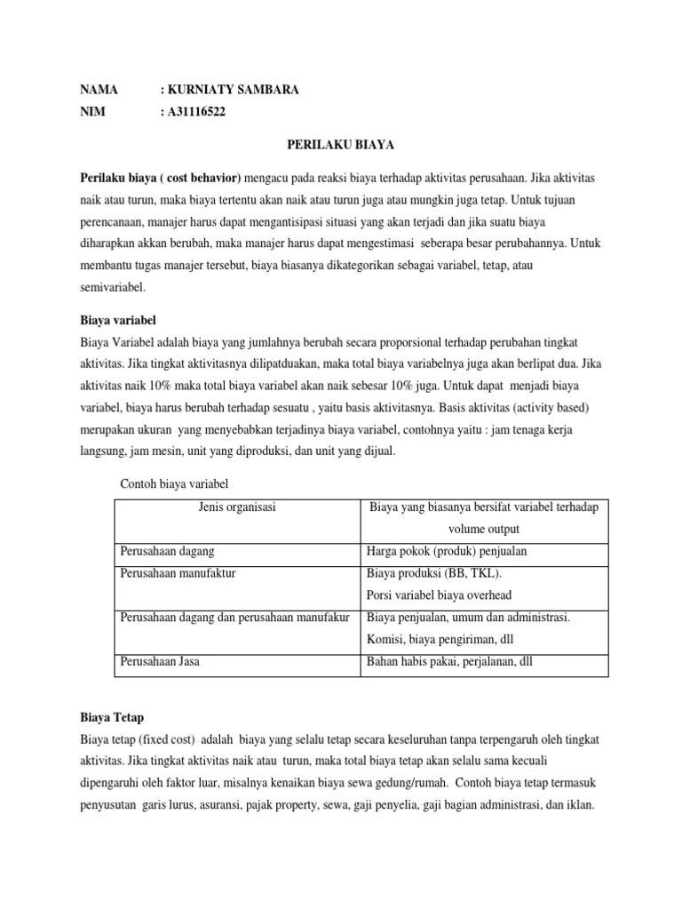 12/05/2019 · manajemen perlu mengetahui biaya tetap ini untuk menganggarkan dan membuat jadwal produksinya. Akuntansimanajerial Pdf