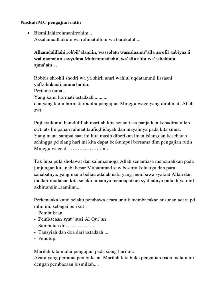 Contoh Teks Mc Majlis Sarana Ibu Bapa Contoh Teks Pembawa Acara Mc Syawalan Informasi Dan Tips Tapi Ibu Sudah Bicarakan Rencana Ini Ke Bapak Kepala Sekolah Dan Beliau Sudah Setuju 