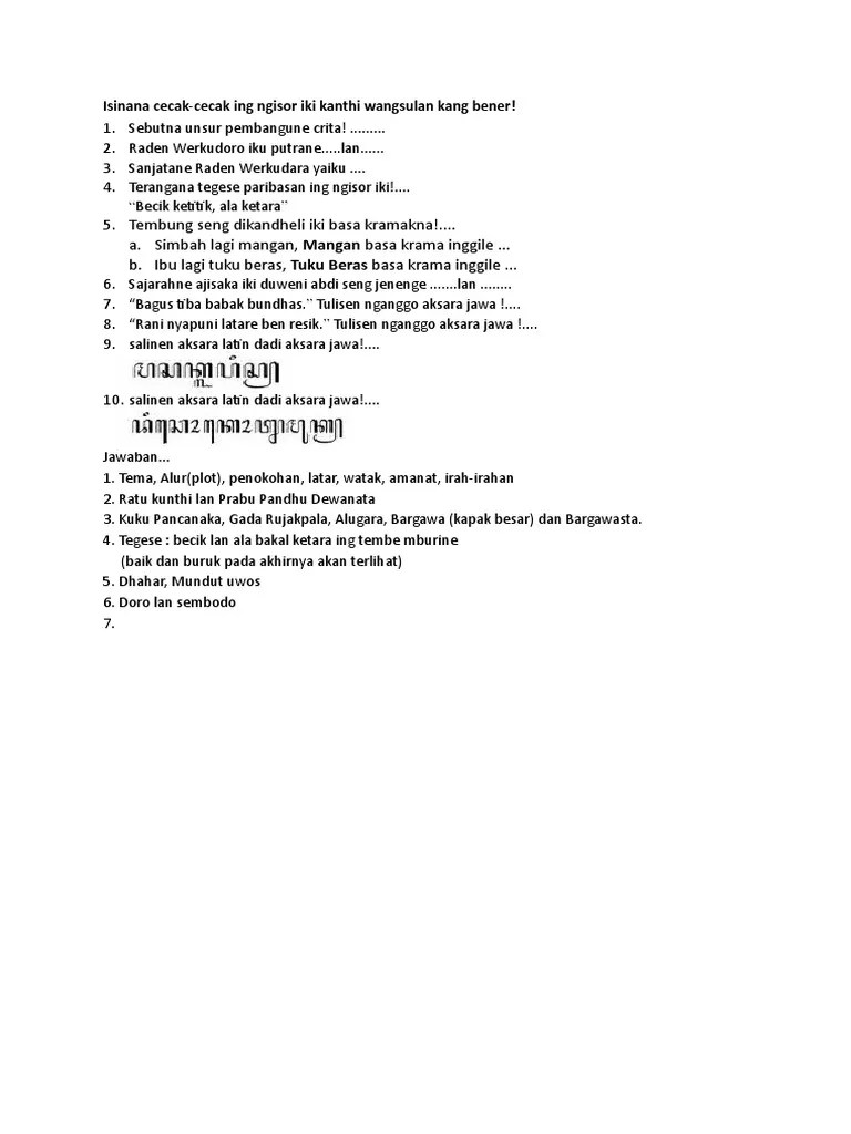 Maybe you would like to learn more about one of these? Materi Bahasa Jawa Kelas 10 Semester 2 Cara Golden