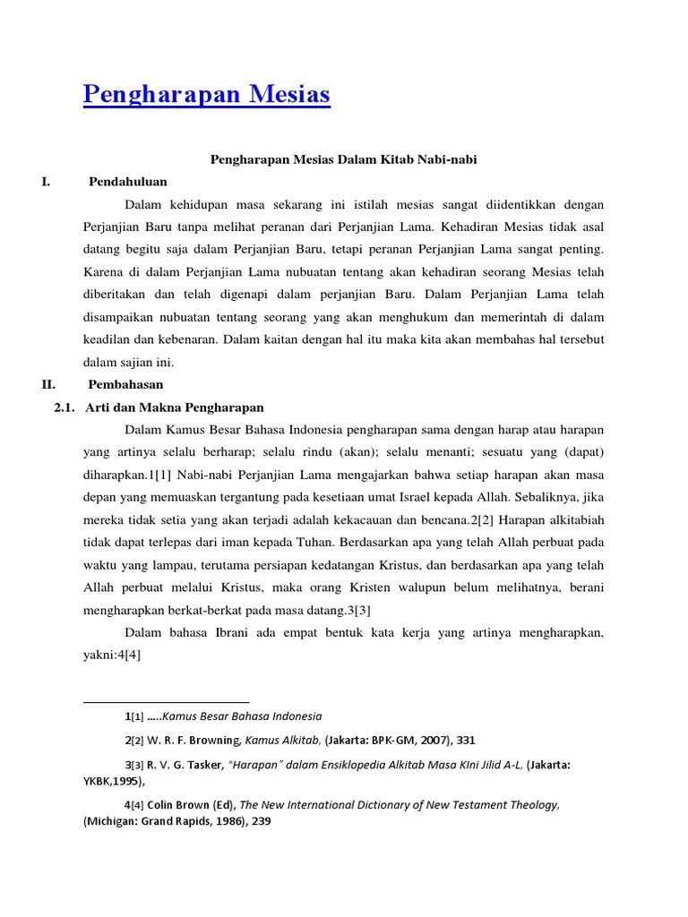 2) alquran (agama islam) kata bijak terpopular alkitab. Pengharapan Mesias Pdf