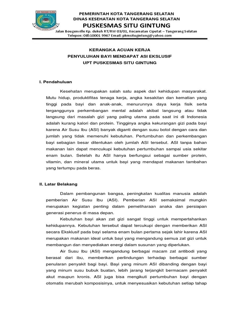 Kak Penyuluhan Asi Ekslusif | PDF