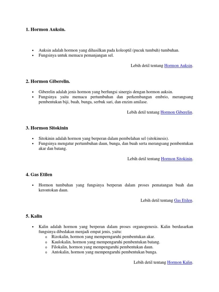 Hormon Tumbuhan | PDF