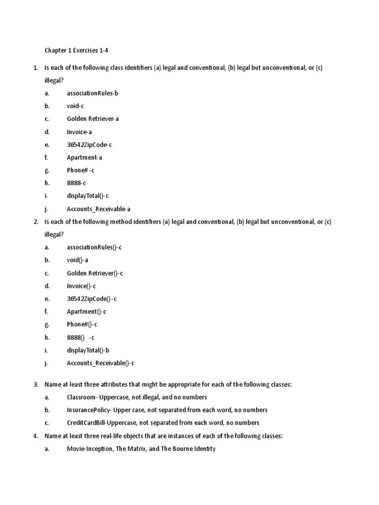 CH 1 Java Exercises | PDF