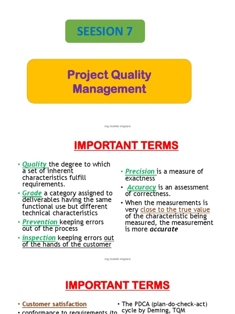 Project Quality Management | PDF | Quality Assurance | Quality (Business)