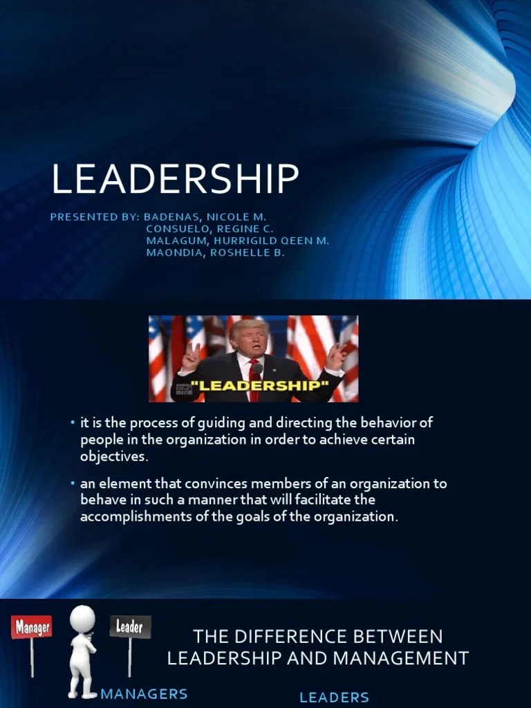 Leadership | PDF | Goal | Leadership