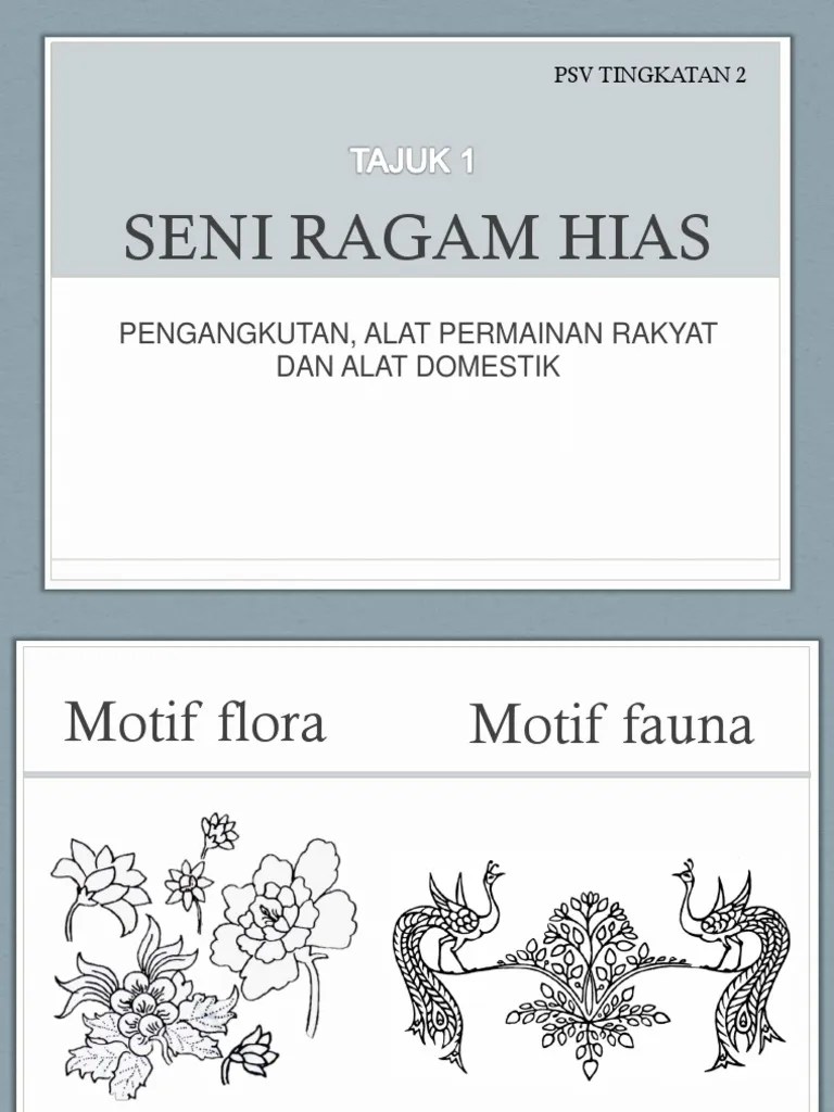 E book pendidikan seni visual tingkatan 2. Seni Ragam Hias Ting 2 Pdf