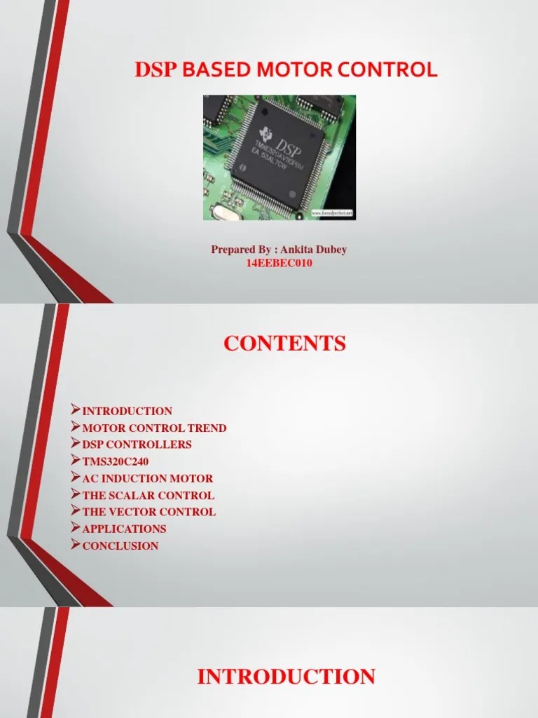 DSP Based Motor Control | PDF | Digital Signal Processor | Digital ...