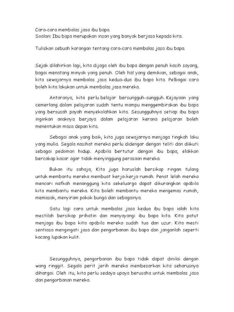 Pengorbanan ibu bapa untuk melahirkan dan membesarkan kita sangat besar dan tidak dapat dinilai dengan wang ringgit. Cara Menghormati Ibu Bapa Pdf