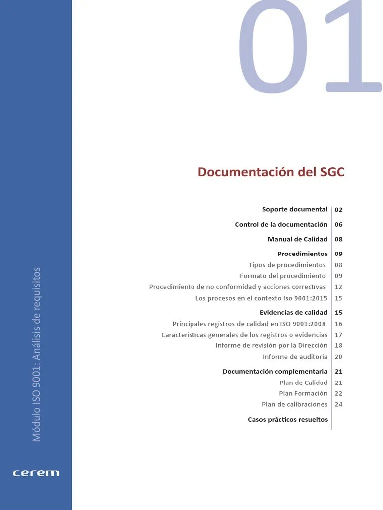 Documentación Del SGC | Descargar Gratis PDF | Gestión De La Calidad | Calidad (comercial)