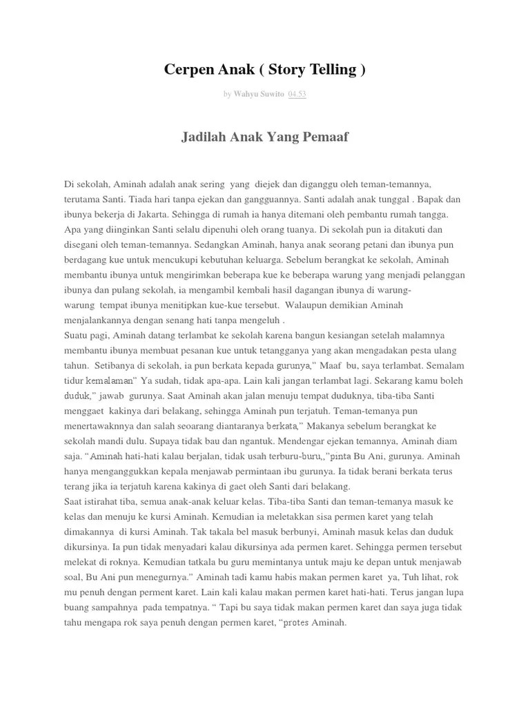 Naskah Story Telling Bawang Merah Dan Bawang Putih