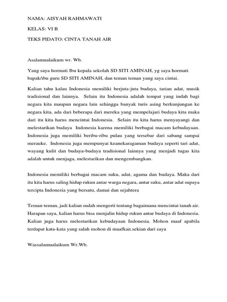 Contoh Teks Pidato Tentang Hidup Rukun Dan Damai Terbaik Cute766
