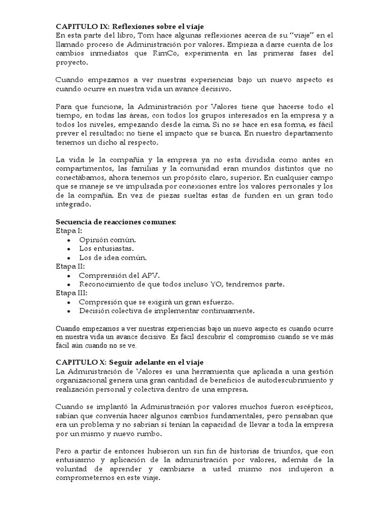 Administracion Por Valores | PDF