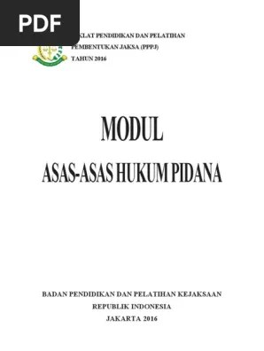Guru besar hukum pidana fakultas hukum universitas airlangga, surabaya. Asas Hukum Pidana Oke Pdf