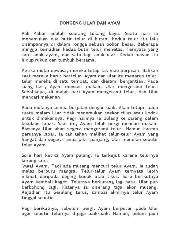 Maybe you would like to learn more about one of these? Dongeng Ular Dan Ayam