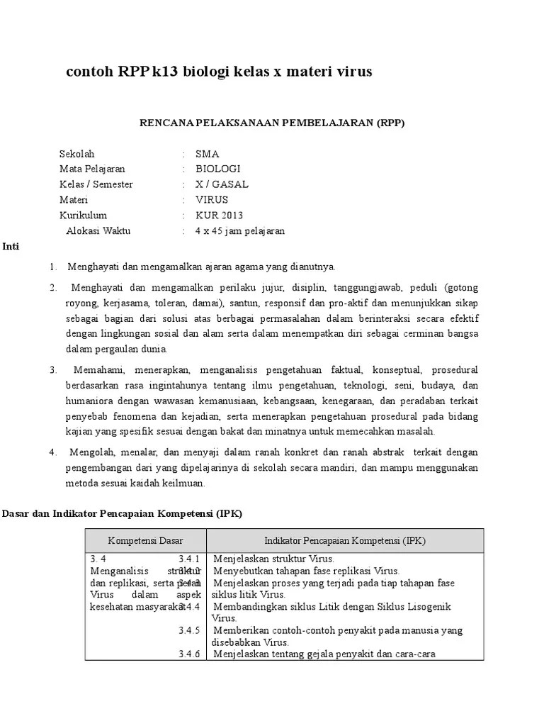 Rencana pelaksanaan pembelajaran (rpp) mata pelajaran : Rpp Biologi Sma Kurikulum 2013 Sistem Reproduksi