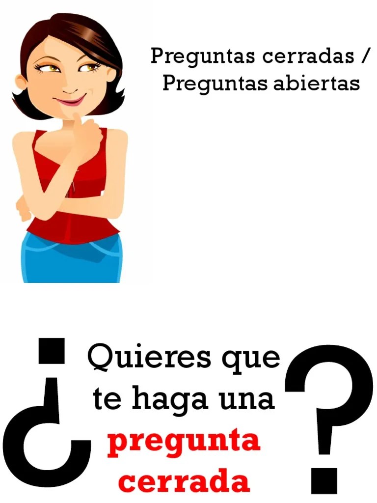 Preguntas Abiertas Y Cerradas | PDF