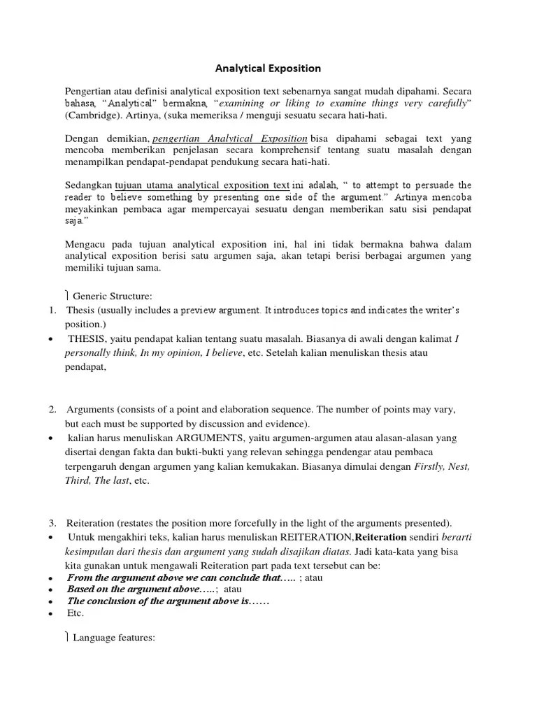 Find the conjunction of cause and effect in the text 3. Contoh Soal Analytical Exposition Text Essay Masnurul