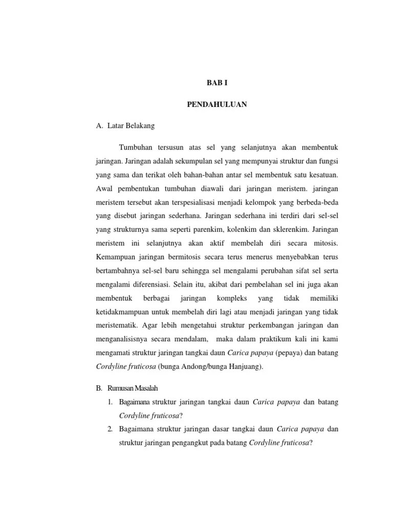 Jaringan Tumbuhan 1 | PDF