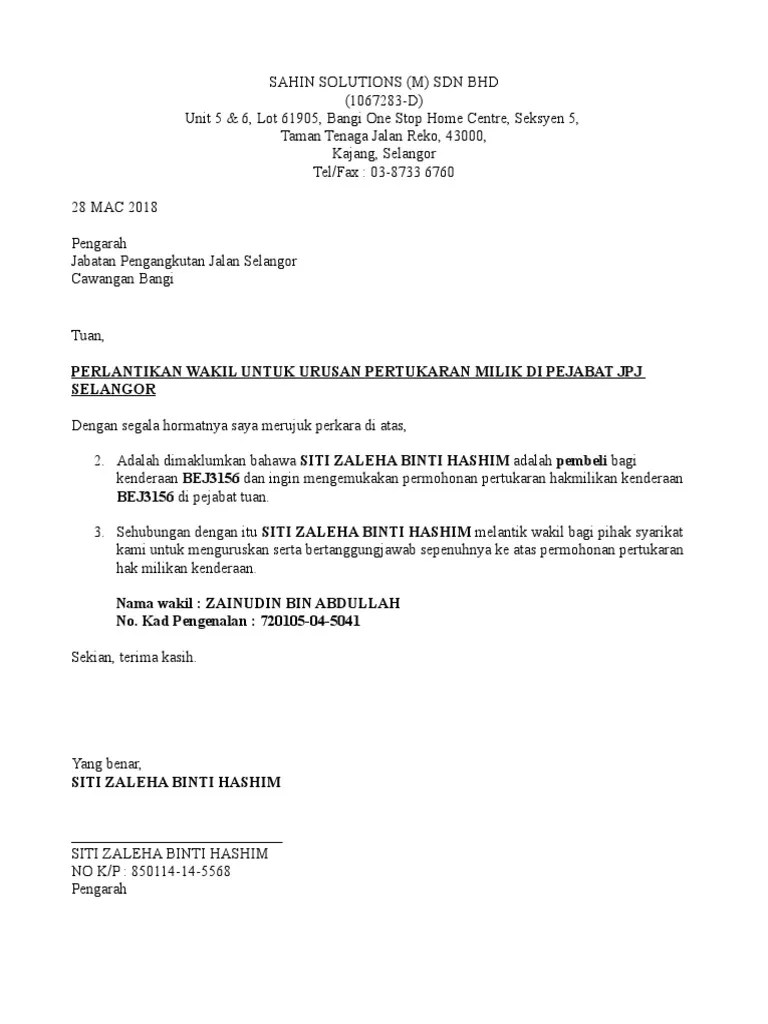 Surat wakil majikan agensipekerjaanimi agensi pekerjaan imi supplies sdn bhd facebook download contoh . Contoh Surat Pelantikan Wakil Syarikat