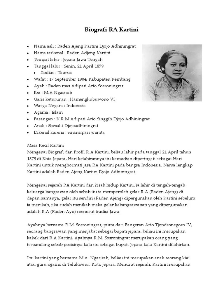 Sejarah Pahlawan Raden Ajeng Kartini Halaman 1 Kompasiana Perjuangan RA Kartini.
