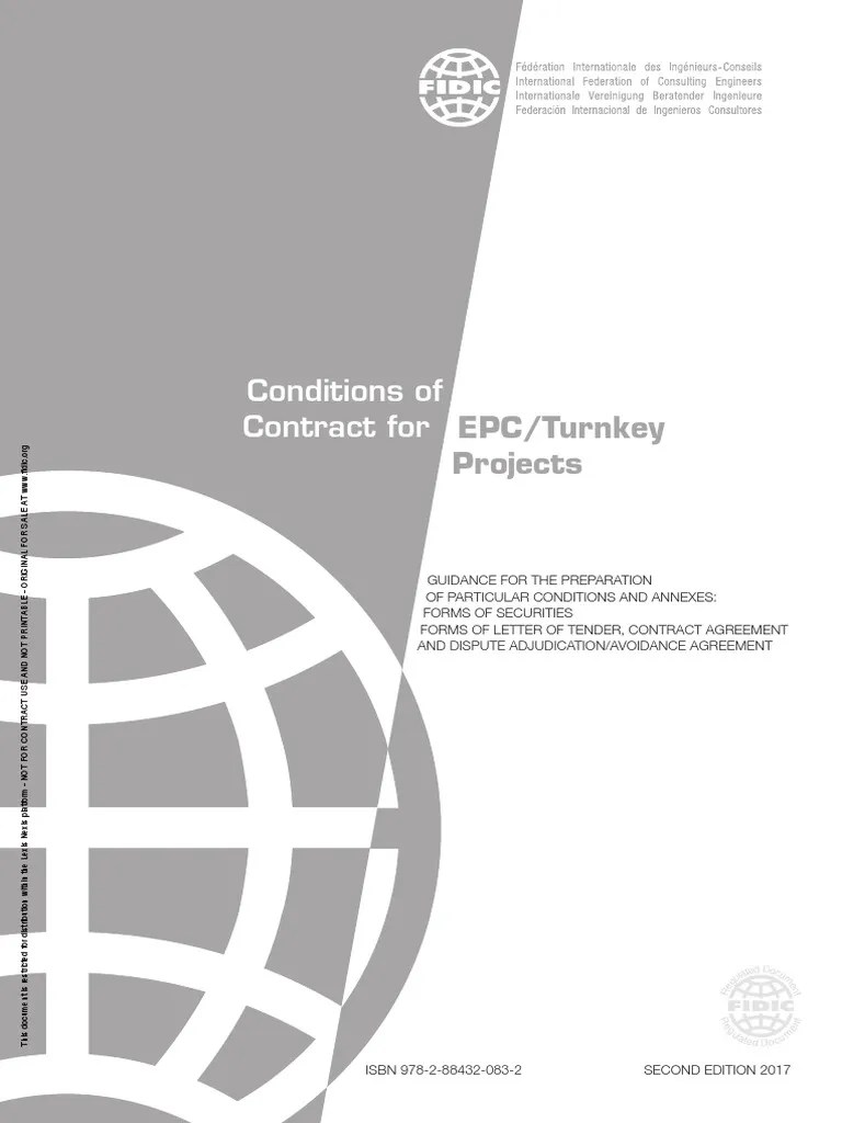 Fidic Conditions Of Contract For Epc Turnkey Projects Second Edition Silver Book Ice Bookshop Download PDF - Fidic Silver Book - Conditions Of Contract For Epc Turnkey Projects 2nd Edition 2017 d0nvvgow4oqz.