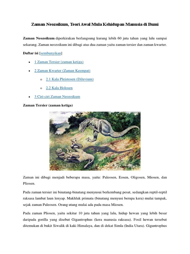 Apa  Yang  Dimaksud  Dengan  Zaman Neozoikum Zaman Neozoikum   Apa  Yang  Dimaksud  Dengan  Zaman Neozoikum Zaman Neozoikum