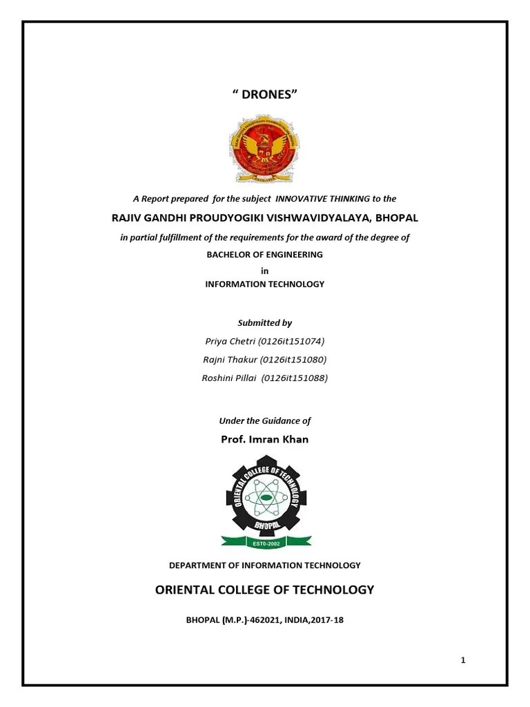 DRONES | PDF | Quadcopter | Unmanned Aerial Vehicle