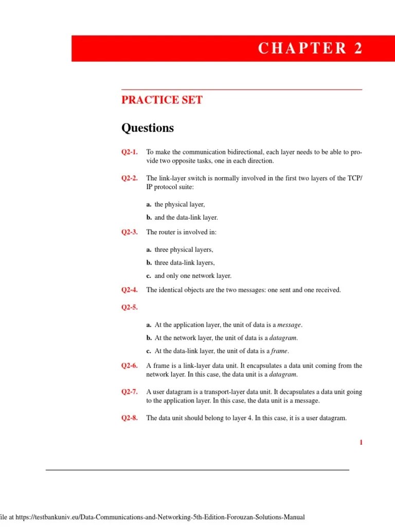 Data Communications And Networking 5th Edition Forouzan Solutions ...