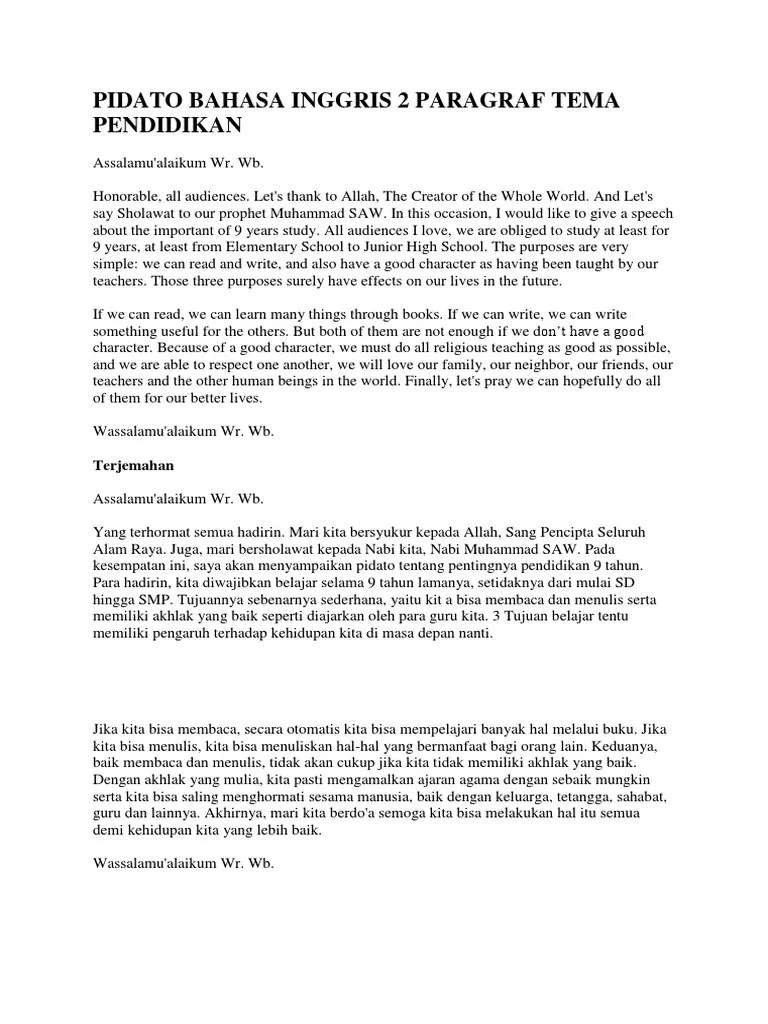Kumpulan Teks Pidato Dalam Bahasa Inggris Dan Artinya Pdf Pidato tentang pendidikan tentang kesehatan tentang bahasa merokok bahaya narkoba dan masih banyak sekali tema tema lain yang bisa kita pilih.